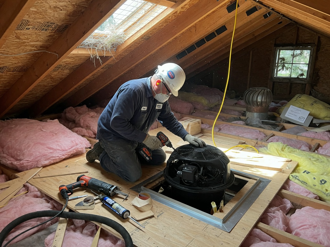 Attic ventilation upgrade in Spokane