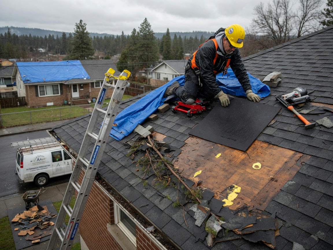Emergency roof repair in Spokane