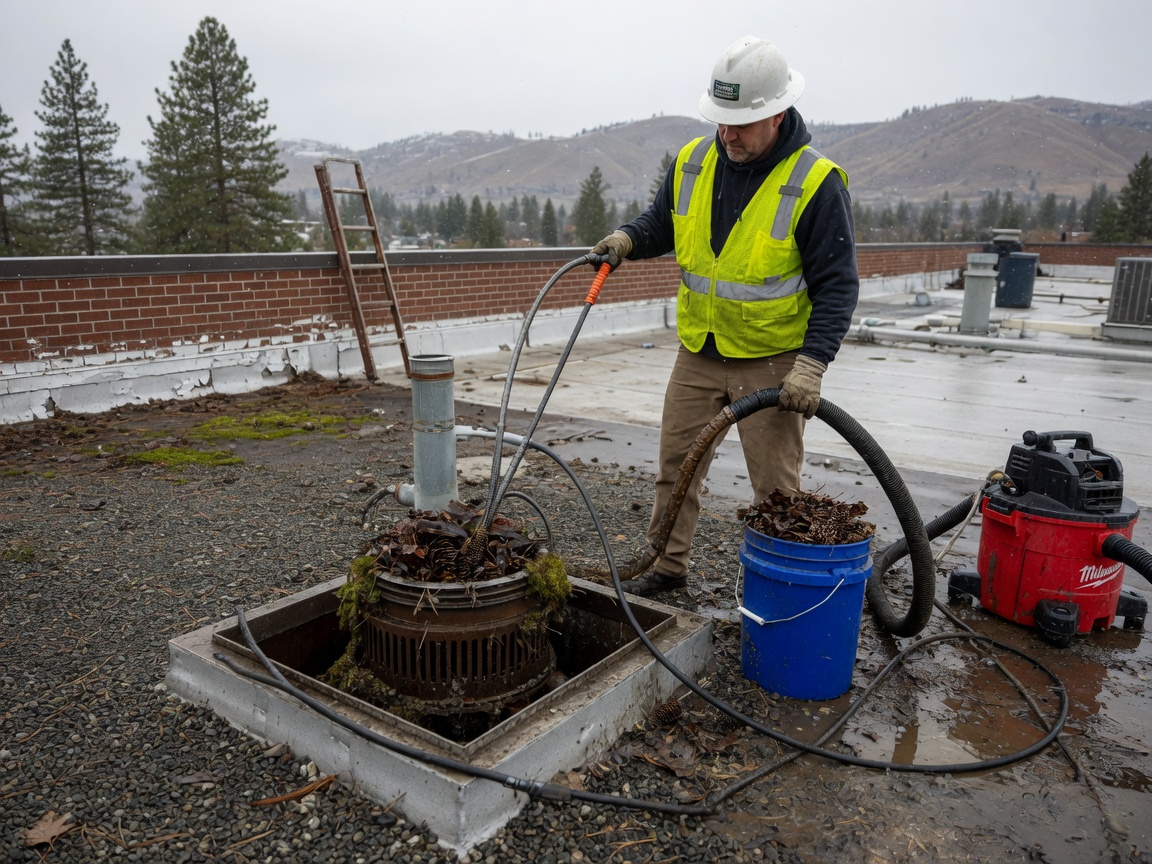 Roof Drain Cleaning in Spokane